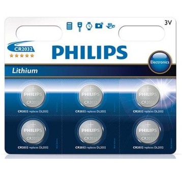Bateria CR2032 B6 PHILIPS 3V litowa (6szt.)