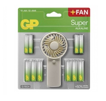 Bateria L03/LR6 Sup.Alkaline (12+12szt+wiatrak) GP