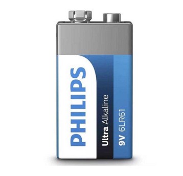 Bateria ULTRA Alkalina 6LR61 (9V) Philips