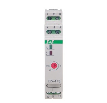 BIS-413 Przekaźnik bistab. z wył.czas. 1mod F&F