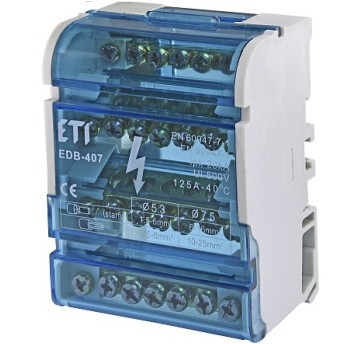 Blok rozdzielczy 4bieg.125A 4x 7 EDB-407 ETI633365