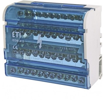Blok rozdzielczy 4bieg.125A 4x11 EDB-411 ETI633389