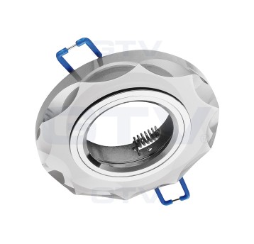 BRILLANTE okrągła biały szkło MR16 GTV 109699