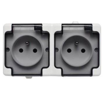 BRYZA biały Gn.podw. kl.dymna IP54 181436 KOS