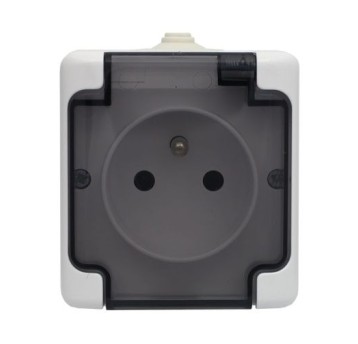 BRYZA biały Gn.poj. kl.dymna IP54 181432 KOS