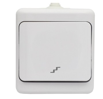 BRYZA biały Łącznik schodowy IP54 180406 KOS