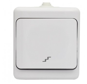 BRYZA biały Łącznik schodowy IP54 180406 KOS