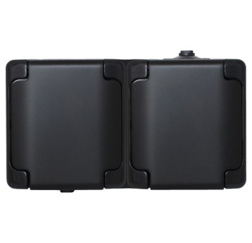 BRYZA czarny Gn.podw. kl.matowa IP54 180937 KOS