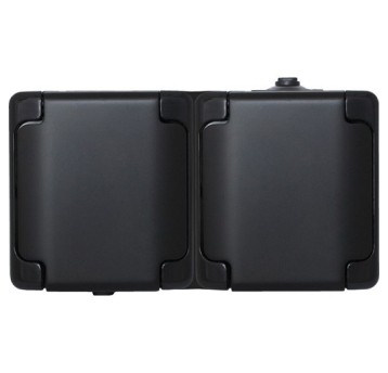 BRYZA czarny Gn.podw. kl.matowa IP54 180937 KOS