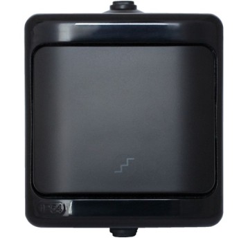 BRYZA czarny Łącznik schodowy IP54 180906 KOS