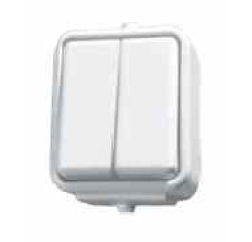 CEDAR biały WNT-500C01 IP44 łącz.podwójny ELDA