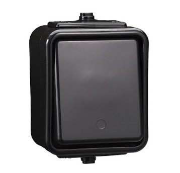 CEDAR czarny WNT-100C01 IP44 łącz.pojedynczy ELDA