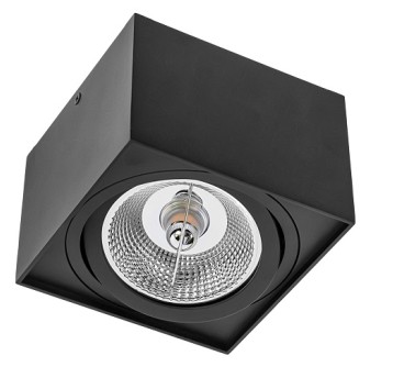 CHLOE AR111 GU10 IP20 kwadrat czarna ruch. 585782