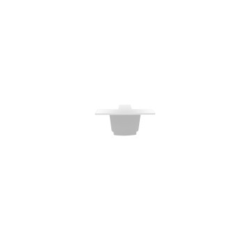 CTLS RECESSED DEAD END CAP WHITE