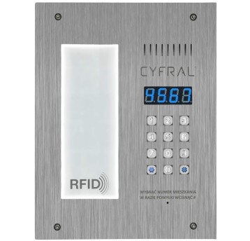 CYFRAL Panel PC-3000REL inox lista/RFiD/CC2000 p/t