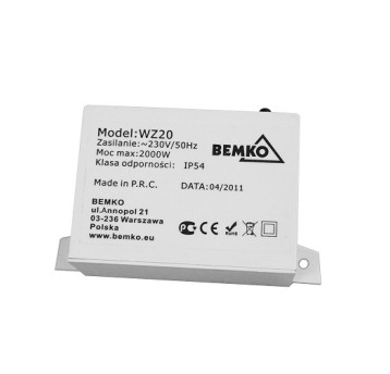 Czujnik zmierzchowy WZ20 2000W IP54 BEMKO 902436