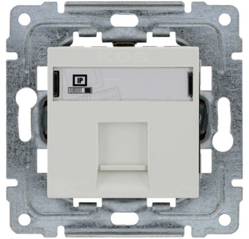 DANTE biały Gniazdo 1xRJ45 5e 450465 KOS