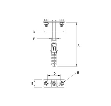 ELKO-BIS Uchwyt do bedn.i drutu fi12 L-250 12.4 OC