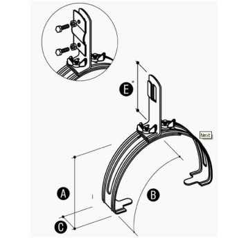 ELKO-BIS Uchwyt gąsiorowy uniwer. G5 59.1/S