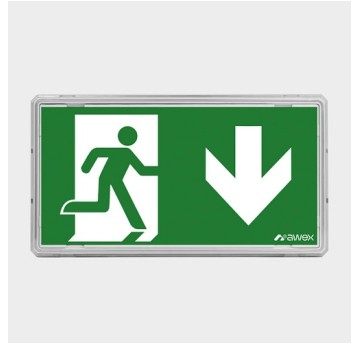 EXIT S IP65 LED 1W 1h SE ECO AWEX