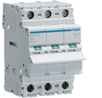 FR 303 63A rozłącznik 3P SBN363 HAGER