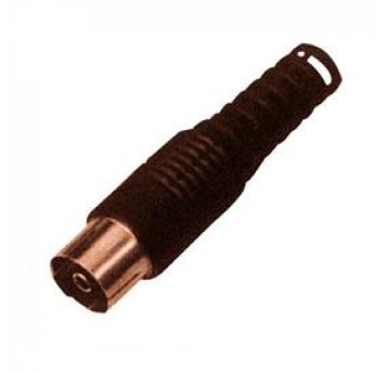 Gniazdo antenowe TV długie czarne złote!!!