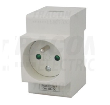 Gniazdo G380 2P+Z na szynę TH35 TRACON