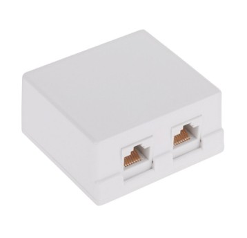 Gniazdo komputerowe n/t 2xRJ45 kat.5 8P8C TEL0031