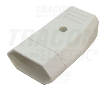 Gniazdo płaskie białe TCSAL 10A TRACON