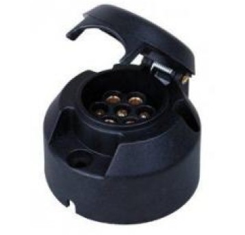 Gniazdo przyczepy plastikowe 12/24V 7P CB-85069