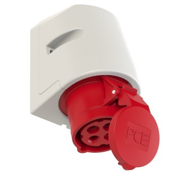 Gniazdo stałe 16A 4P 400V IP44 PCE 114-6