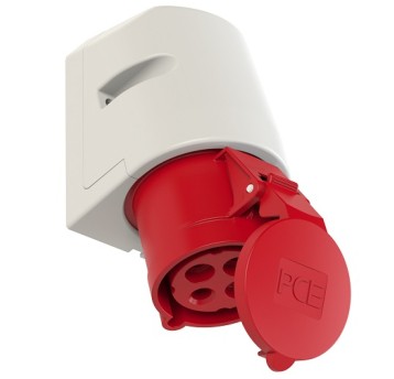 Gniazdo stałe 32A 4P 400V IP44 PCE 124-6