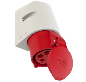 Gniazdo stałe 32A 5P 400V IP44 PCE 125-6