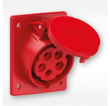 Gniazdo tablic. 16A/5P skośne 400V IP44 PCE 415-6
