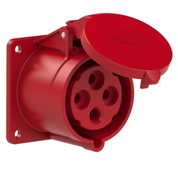 Gniazdo tablicowe 32A/4P proste IP44 PCE 324-6F7