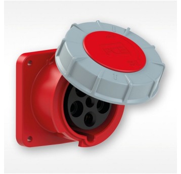 Gniazdo tablicowe 63A/5P proste IP67 PCE 335-6