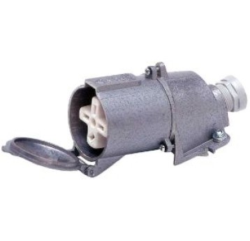 GRAŻYNA Gniazdo 32A/500V metal płaskie bolce