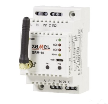 GRM-10 Zdalny sterownik GSM modułowy 2-kanał.ZAMEL