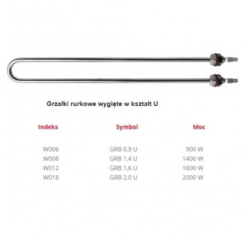 Grzałka bojler GRB 2,0 U 2000W ELIKO W018
