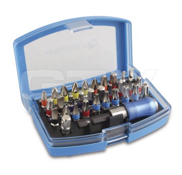 HT1S400 Zestaw końcówek wkrętakowych (bity) 32szt.