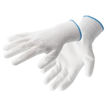 HT5K225 Rękawice powl.poliuret. 10 białe (12 par)
