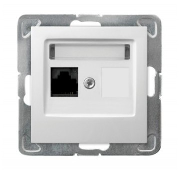 IMPRESJA biały GPK1Y/K/m Gn. 1xRJ45 b/r OSPEL