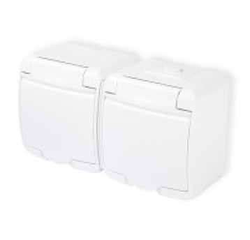 JUNIOR biały Gn.podw. IP54 GHE-2 kl.biała KARLIK