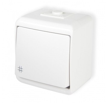 JUNIOR biały Łącznik krzyżowy IP54 WHE-6 KARLIK