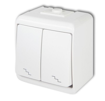 JUNIOR biały Łącznik pod.schod. IP54 WHE-7 KARLIK