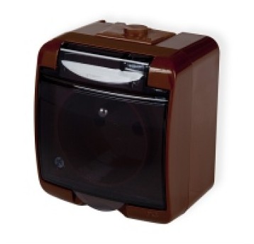 JUNIOR brąz Gn.poj. IP54 4GHE-1d kl.dymna KARLIK