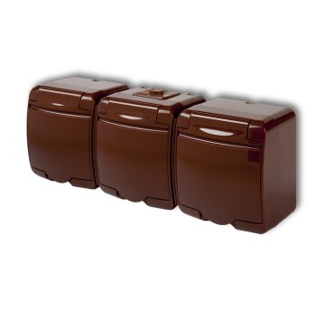 JUNIOR brąz Gn.potrójne IP54 4GHE-3 kl.brąz KARLIK