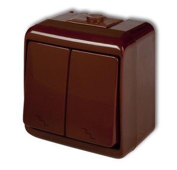 JUNIOR brąz Łącznik schod. pod. IP54 4WHE-7 KARLIK