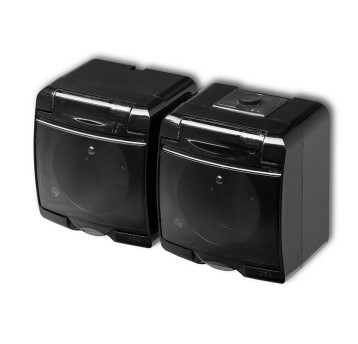 JUNIOR czarny Gn.podw. IP54 12GHE-2d kl.dymna KARL