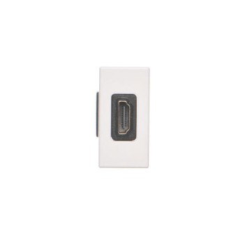 K129B/9 biały Gniazdo K45/2 HDMI KONTAKT